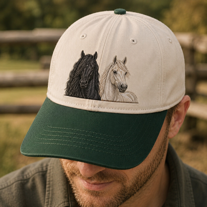 Custom Photo Horse Embroidered Hat  | Gift For Horse Lover Pa99