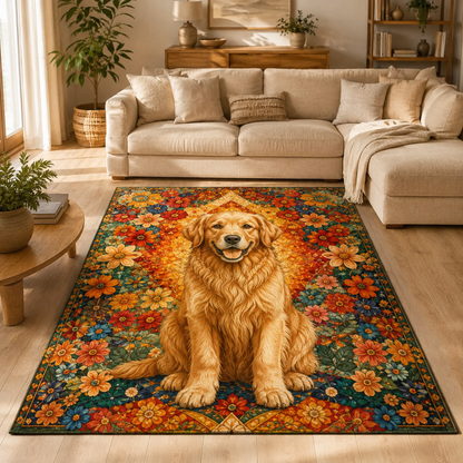 Custom Photo Dog Area Rug | Gift For Dog Lovers