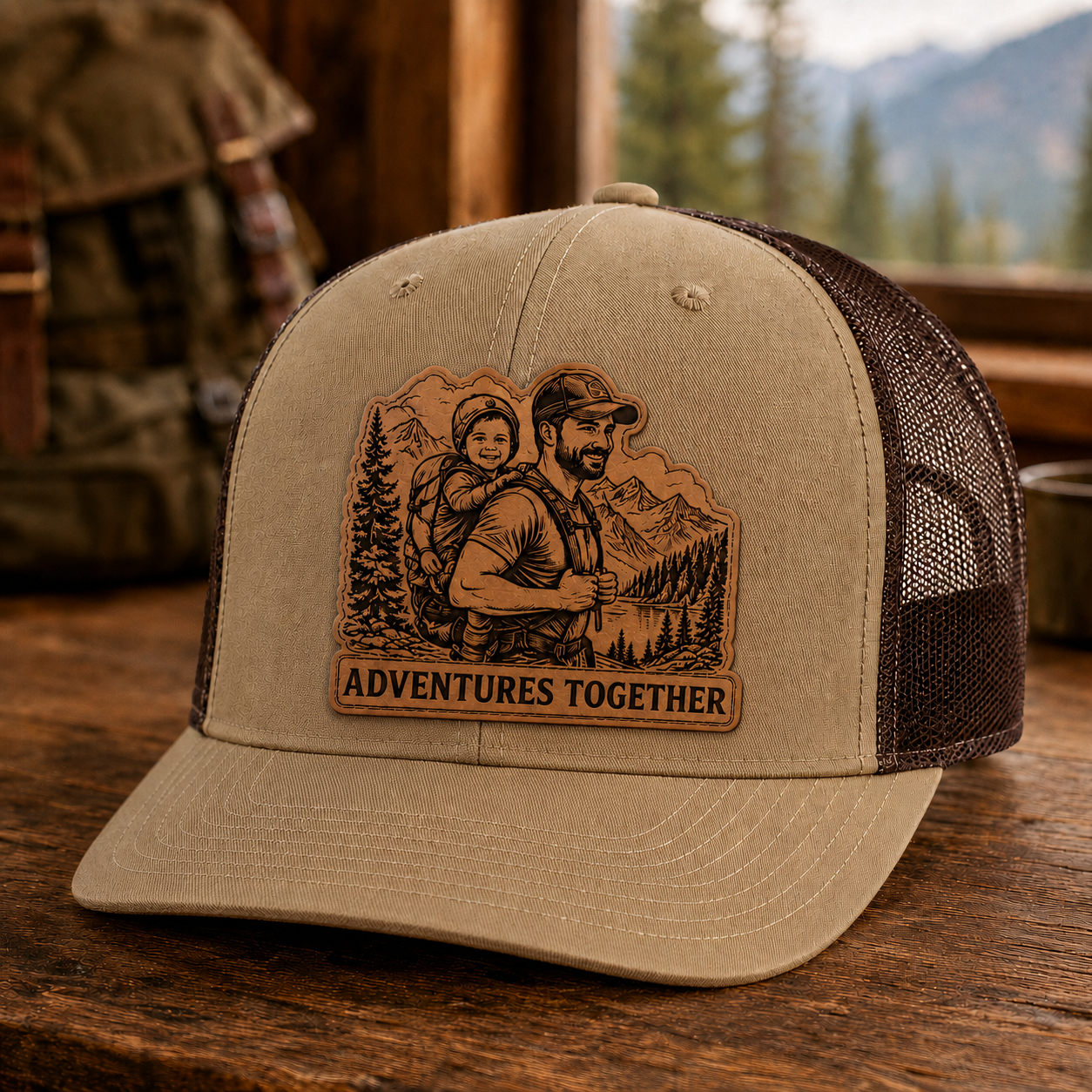 Personalized Dad Adventures Trucker Hat | Custom Dad Photo Hat | Father's Day Gift | Gift For Dad | Dad Gifts TOM99