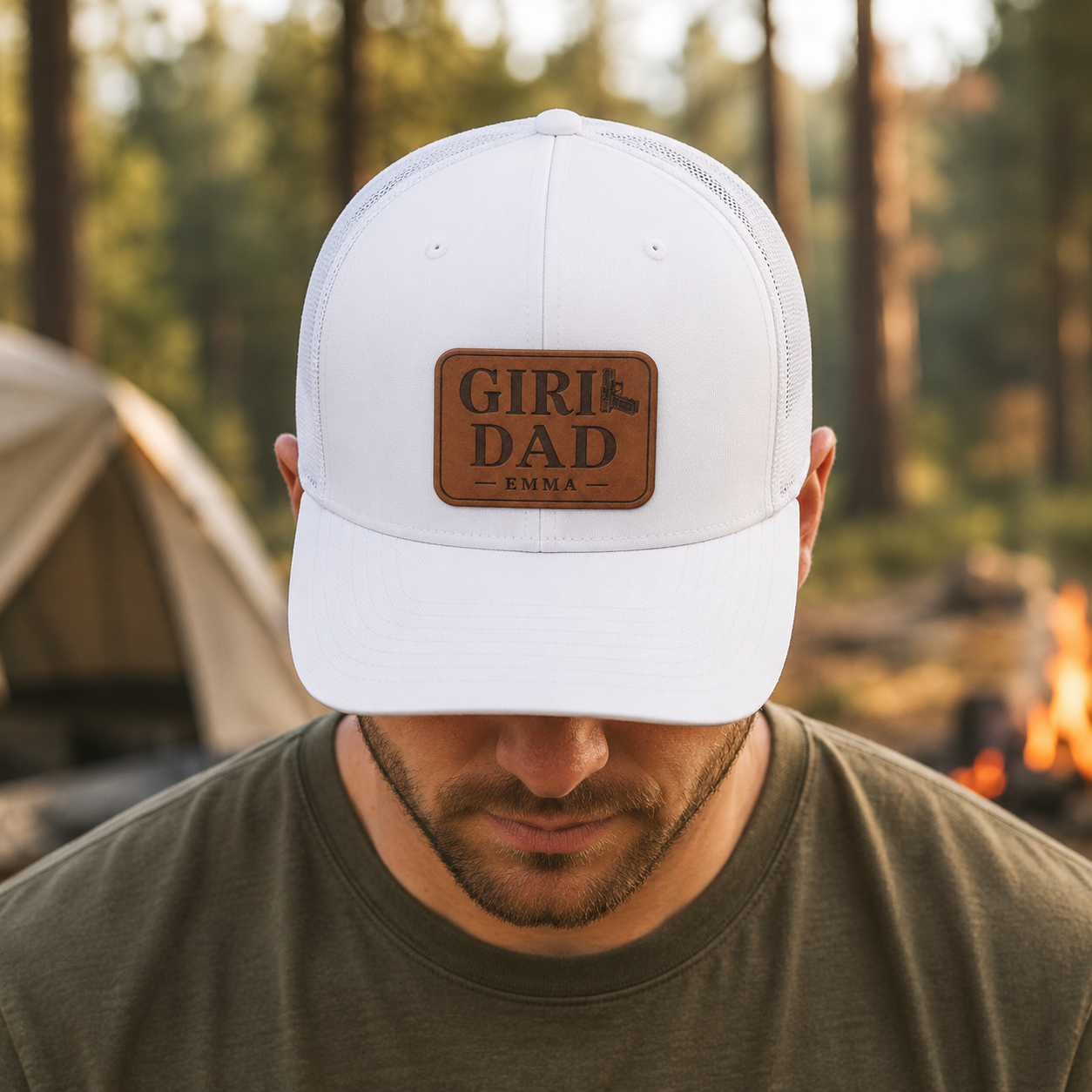 Personalized Girl Dad Trucker Hat | Custom Dad Photo Hat | Father's Day Gift | Gift For Dad | Dad Gifts TOM99
