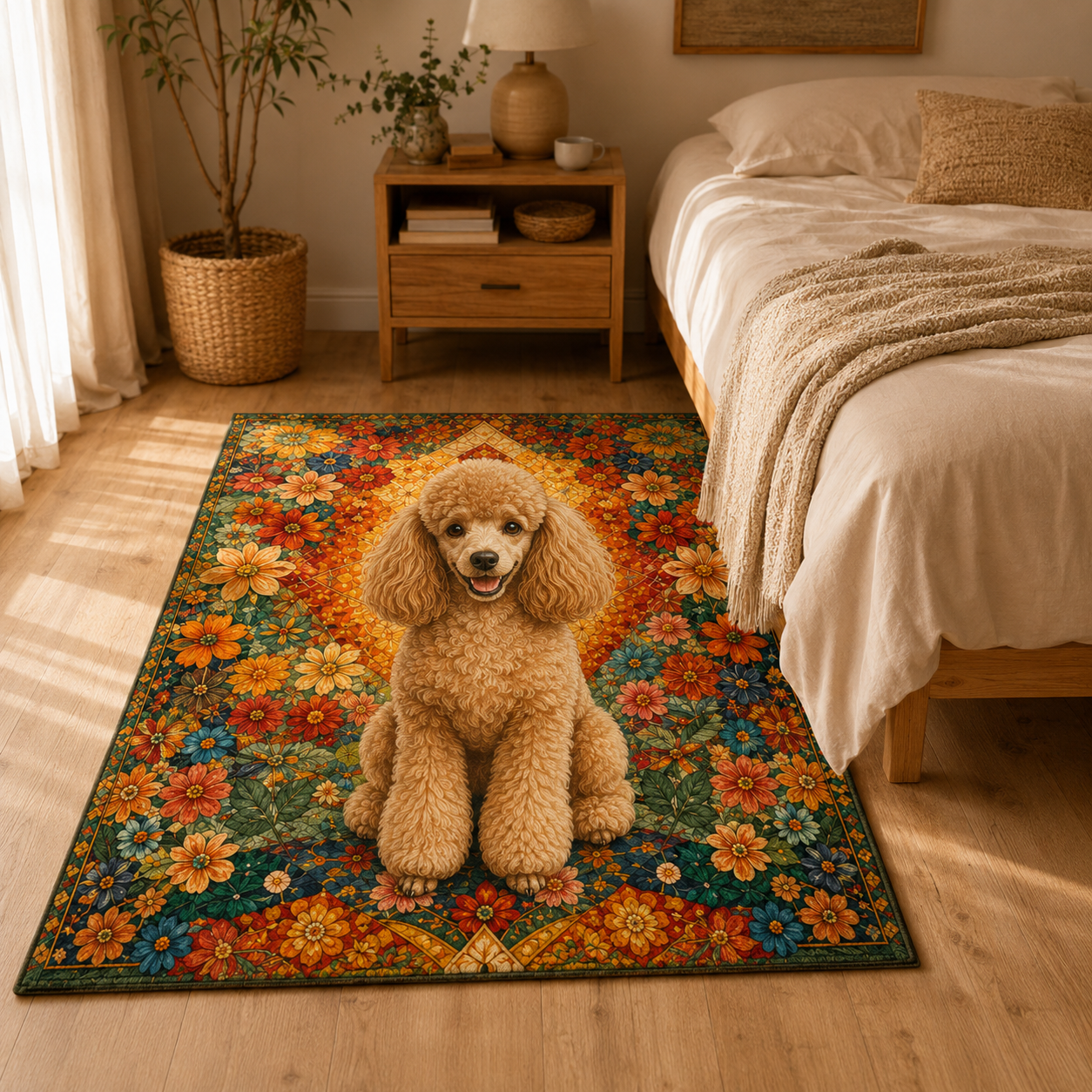 Custom Photo Dog Area Rug | Gift For Dog Lovers