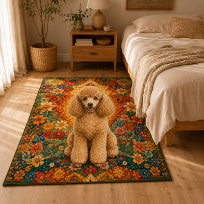 Custom Photo Dog Area Rug | Gift For Dog Lovers