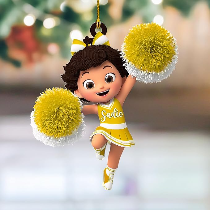 Custom Cheerleaders Style 15 Christmas Ornament
