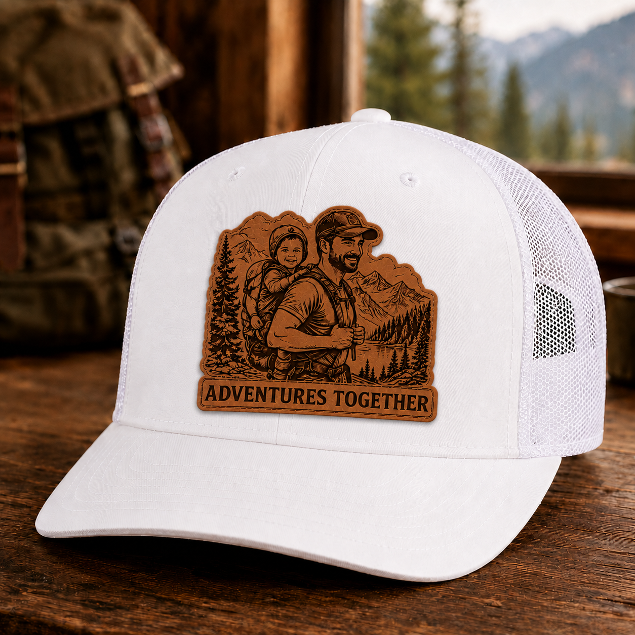 Personalized Dad Adventures Trucker Hat | Custom Dad Photo Hat | Father's Day Gift | Gift For Dad | Dad Gifts TOM99