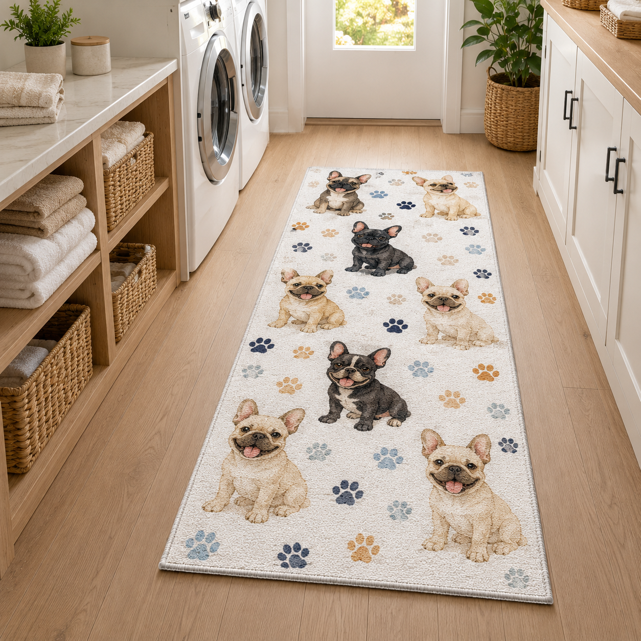 Custom Photo Dog Runner Rug | Pet Hallway Runner Carpet | Gift For Dog Lovers