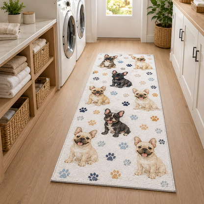 Custom Photo Dog Runner Rug | Pet Hallway Runner Carpet | Gift For Dog Lovers