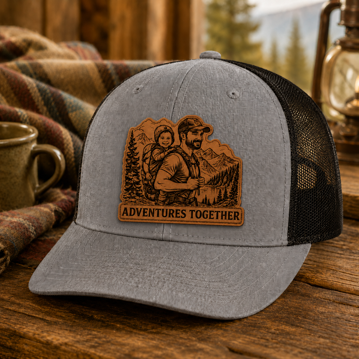 Personalized Dad Adventures Trucker Hat | Custom Dad Photo Hat | Father's Day Gift | Gift For Dad | Dad Gifts TOM99