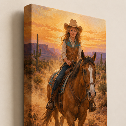 Custom Photo Horse Wall Art Canvas | Personalized Horse Photo Canvas | Gift For Horse Lovers TOM99
