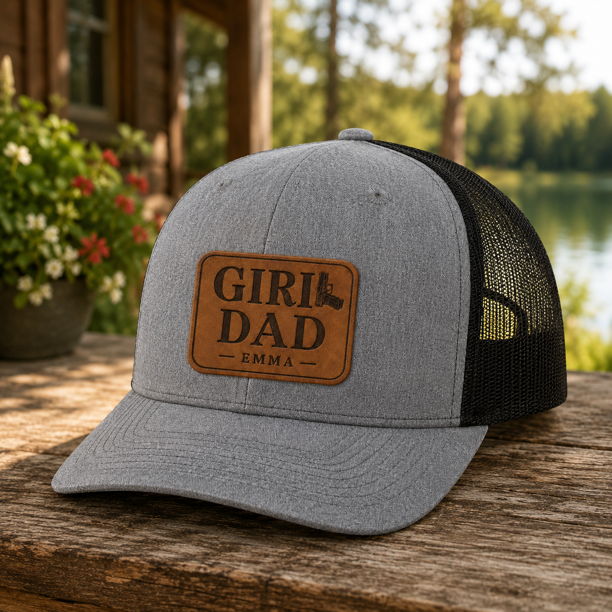Personalized Girl Dad Trucker Hat | Custom Dad Photo Hat | Father's Day Gift | Gift For Dad | Dad Gifts TOM99