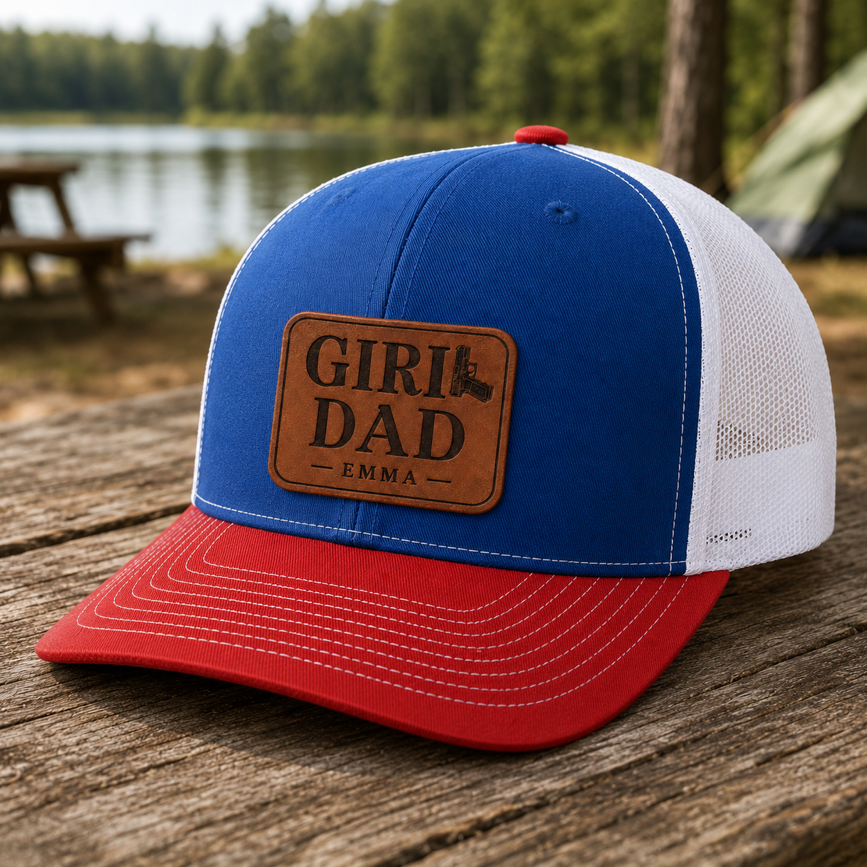 Personalized Girl Dad Trucker Hat | Custom Dad Photo Hat | Father's Day Gift | Gift For Dad | Dad Gifts TOM99