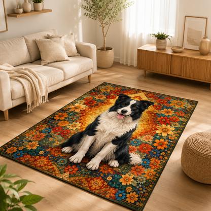 Custom Photo Dog Area Rug | Gift For Dog Lovers