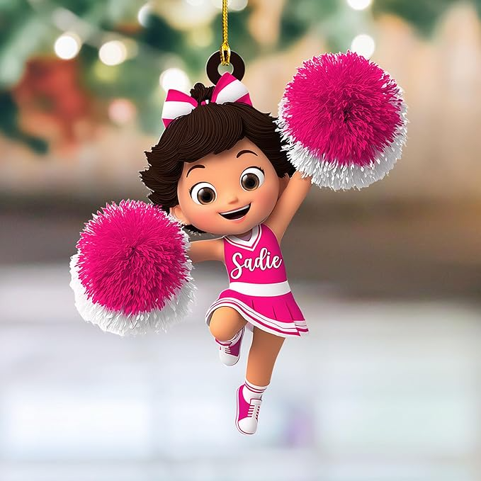 Custom Cheerleaders Style 15 Christmas Ornament