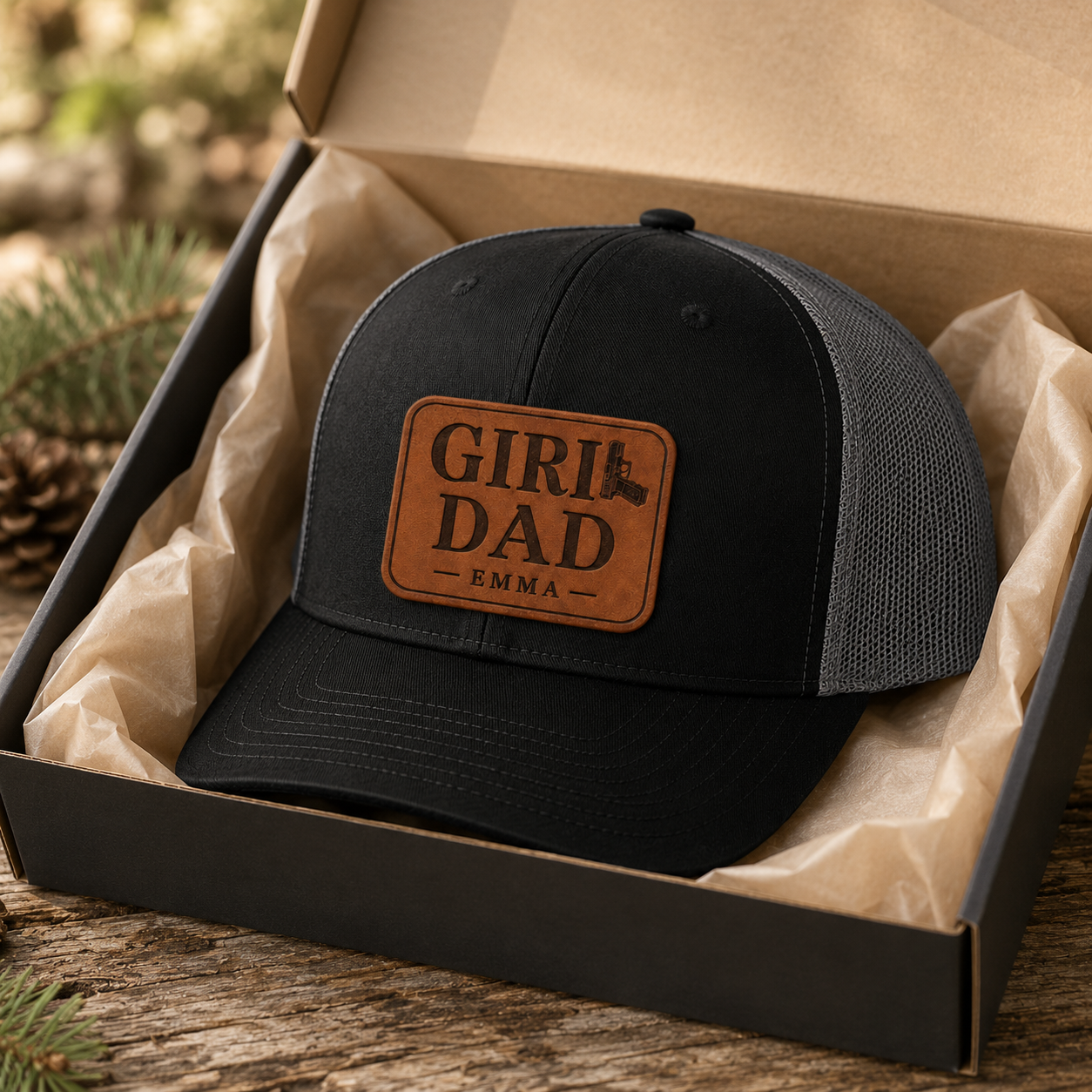 Personalized Girl Dad Trucker Hat | Custom Dad Photo Hat | Father's Day Gift | Gift For Dad | Dad Gifts TOM99