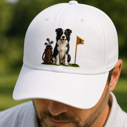 Custom Photo Dog Golf Trucker Hat, Personalized Embroidered Pet Cap, Dog Lover Gift THUC99