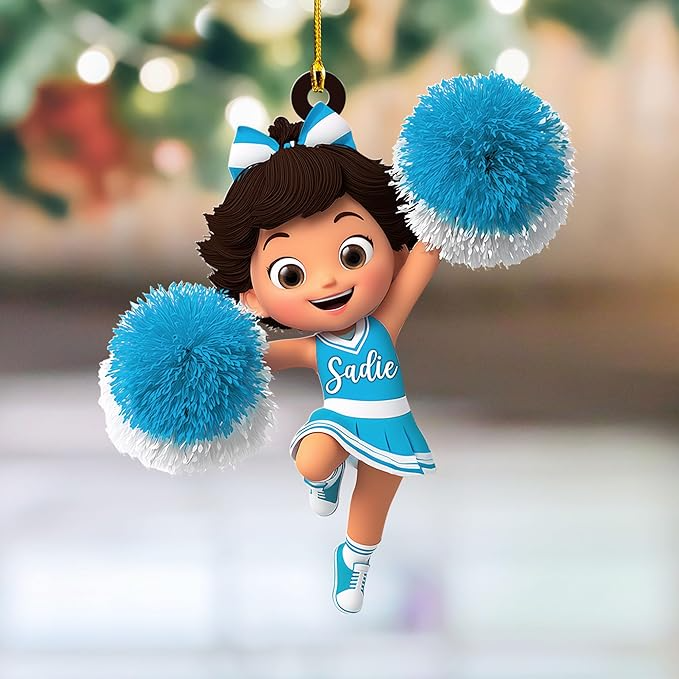 Custom Cheerleaders Style 15 Christmas Ornament
