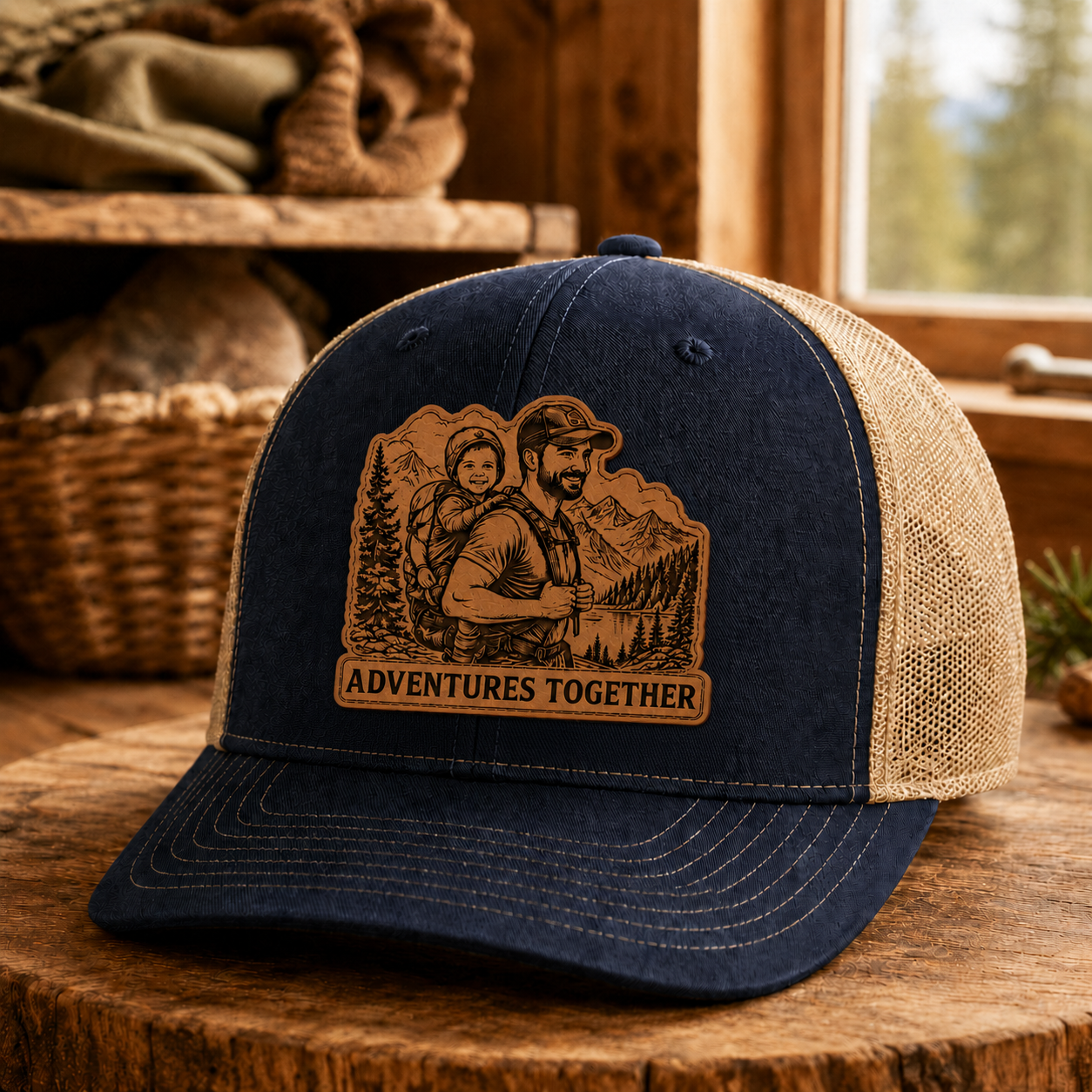 Personalized Dad Adventures Trucker Hat | Custom Dad Photo Hat | Father's Day Gift | Gift For Dad | Dad Gifts TOM99
