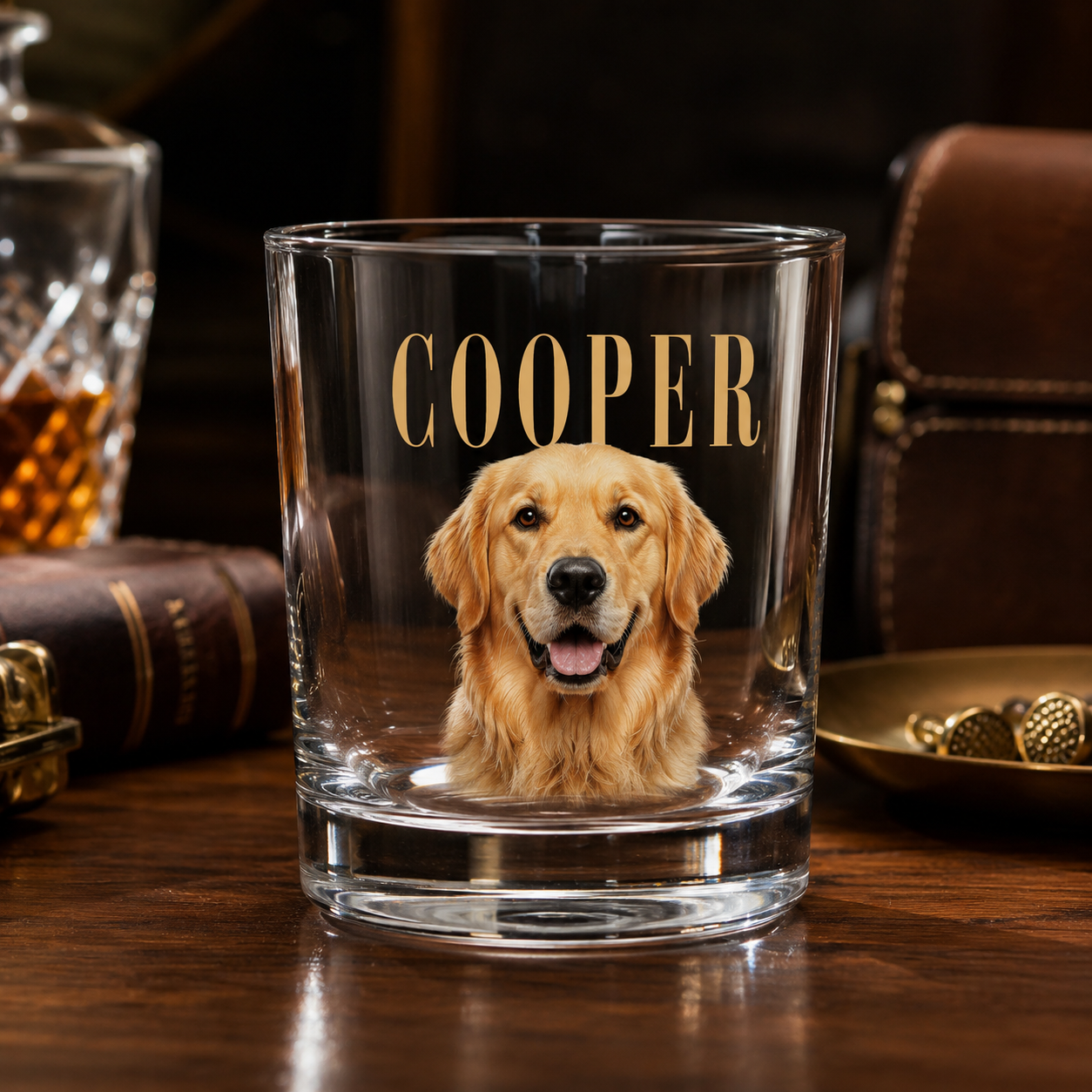 Custom Photo Dog Whiskey Glass | Personalized Pet Photo Gifts | Gift For Dog Lovers