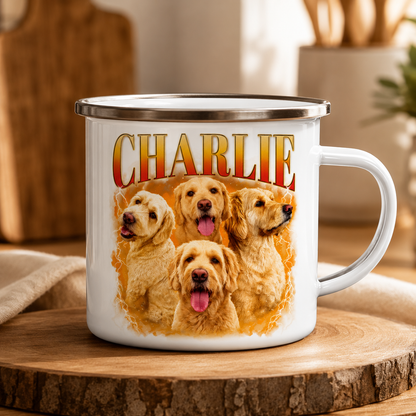 Custom Photo Dog Bootleg Camping Mug | Gift For Dog Lovers Pa99