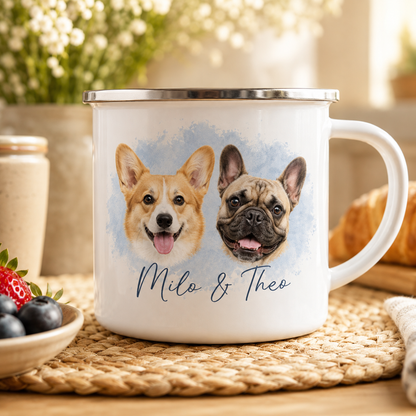 Custom Photo Dog Camping Mug | Gift For Dog Lovers Pa99