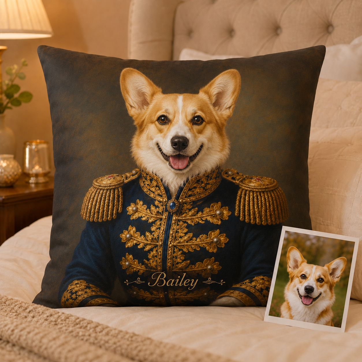 Custom Photo Dog Pillow | Gift For Dog Lovers | Personalized Dog Decor TOM99