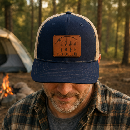 Personalized Reel Cool Dad Trucker Hat | Custom Dad Photo Hat | Father's Day Gift | Gift For Dad | Dad Gifts TOM99