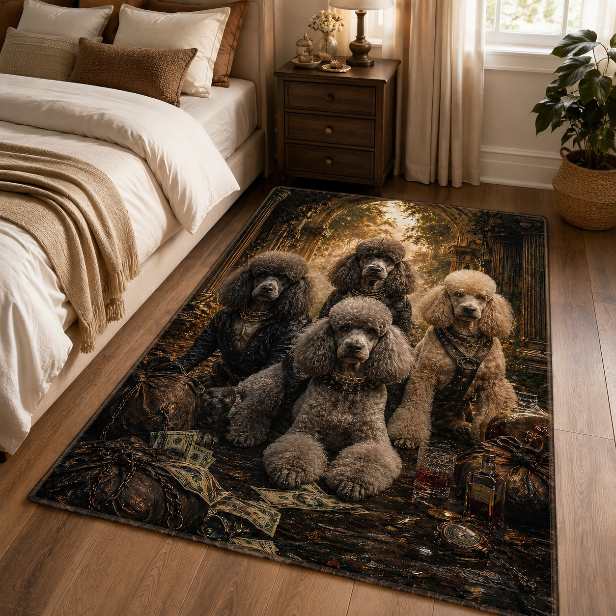 Custom Photo Dog Area Rug | Gift For Dog Lovers