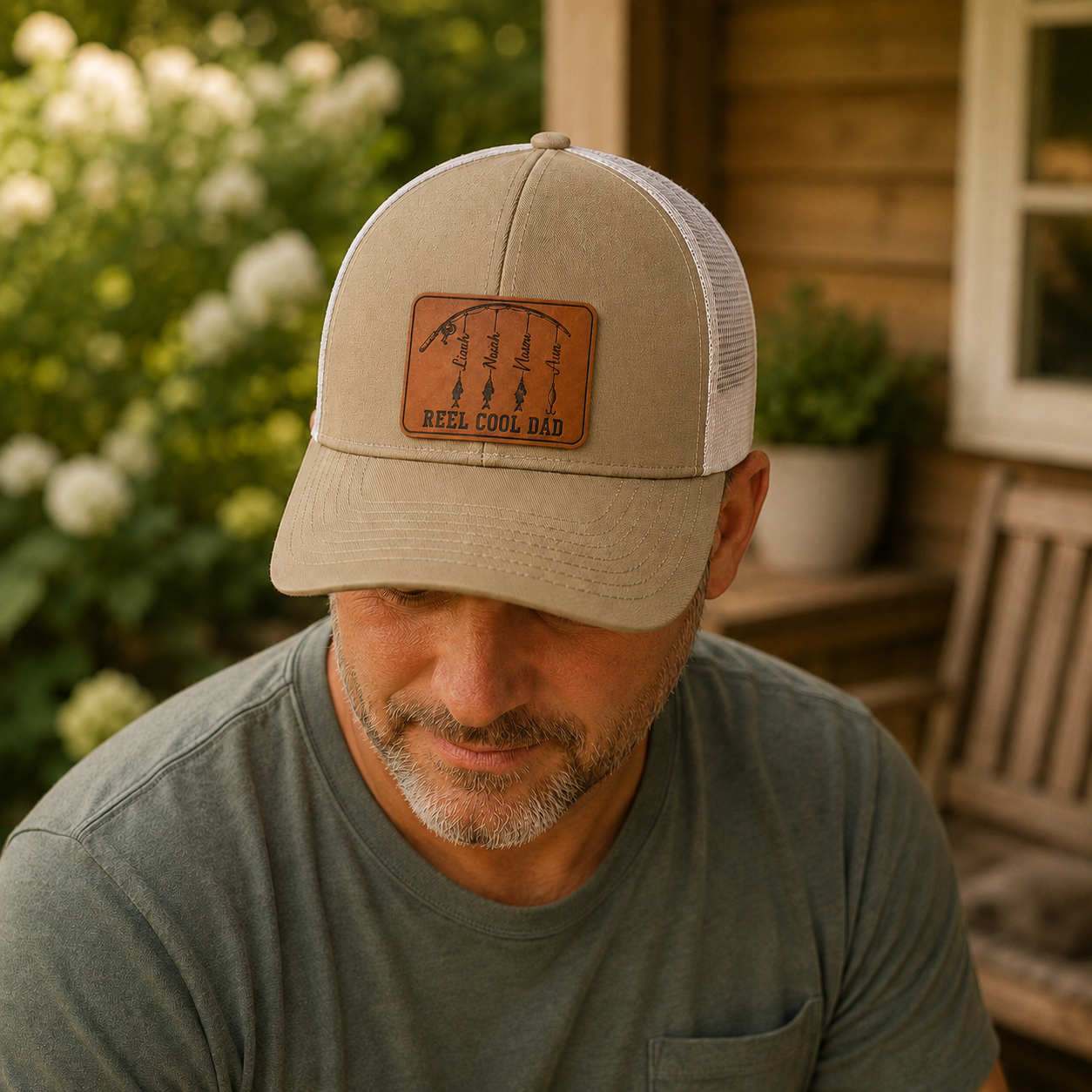 Personalized Reel Cool Dad Trucker Hat | Custom Dad Photo Hat | Father's Day Gift | Gift For Dad | Dad Gifts TOM99