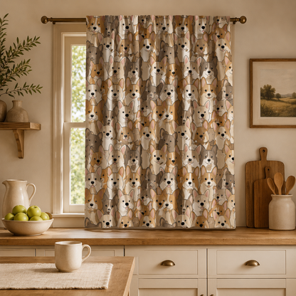 Custom Photo Dog Face Window Curtain | Gift For Dog Lover