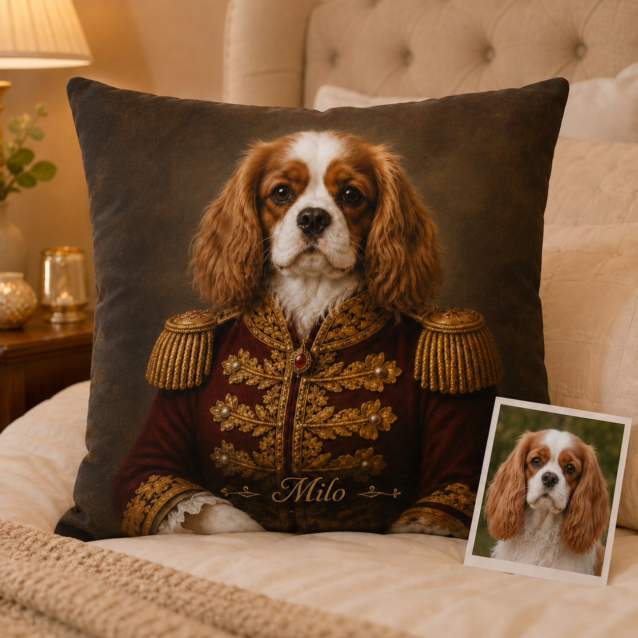 Custom Photo Dog Pillow | Gift For Dog Lovers | Personalized Dog Decor TOM99