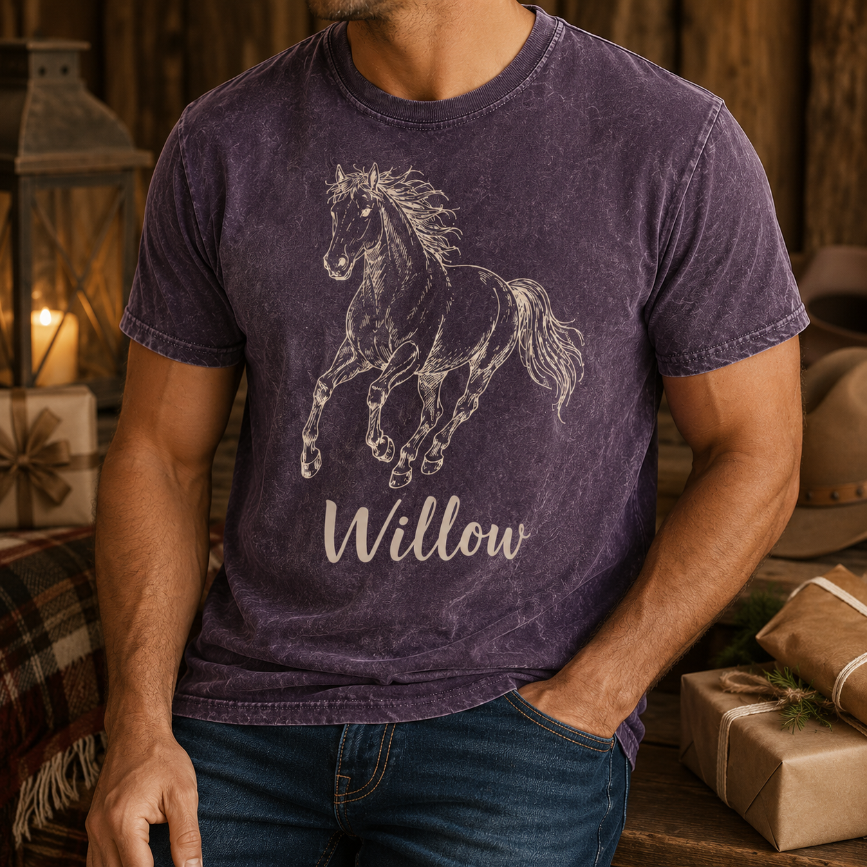 Custom Photo Horse Wash T-Shirt | Personalized Horse Lover Shirt | Gift For Horse Lovers TOM99
