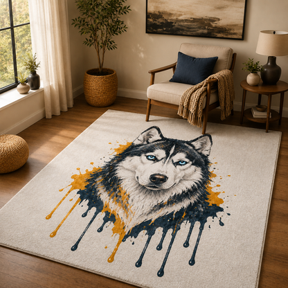 Custom Photo Dog Area Rug | Gift For Dog Lovers