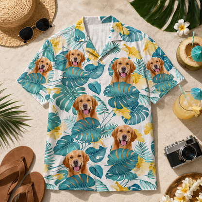 Custom Photo Dog Hawaiian Shirt, Personalized Hawaiian Shirt, Dog Lover Vacation Gift For Dog