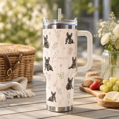 Custom Photo Dog 40oz Tumbler | Gift For Dog Lovers | Pet Lover Gifts