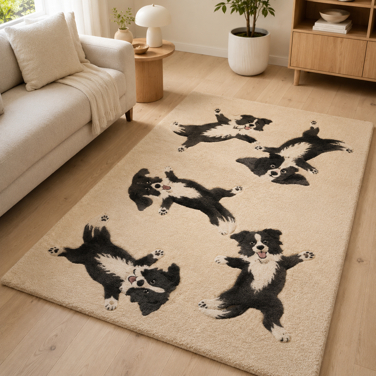 Custom Photo Dog Area Rug | Gift For Dog Lovers