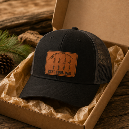 Personalized Reel Cool Dad Trucker Hat | Custom Dad Photo Hat | Father's Day Gift | Gift For Dad | Dad Gifts TOM99