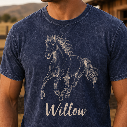 Custom Photo Horse Wash T-Shirt | Personalized Horse Lover Shirt | Gift For Horse Lovers TOM99