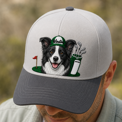 Custom Dog Golf Embroidered Hat, Personalized Pet Memorial Hat, Dog Dad Gift THUC99
