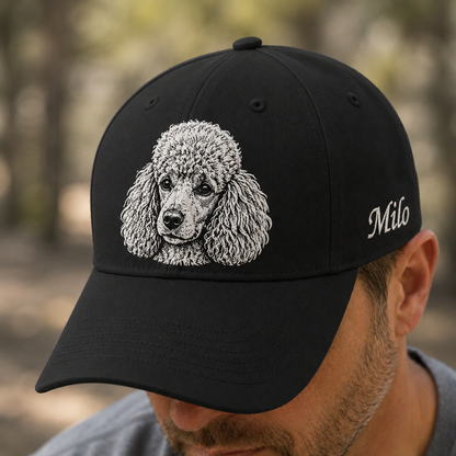 Custom Dog Memorial Hat, Embroidered Pet Face Hat, Personalized Dog Dad Gift THUC99