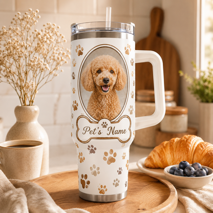 Custom Photo Dog 40oz Tumbler