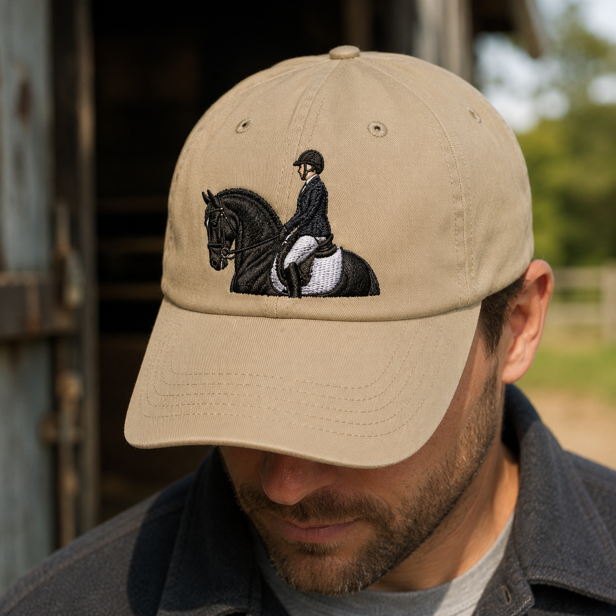 Custom Photo Horse Embroidered Hat  | Gift For Horse Lover Pa99