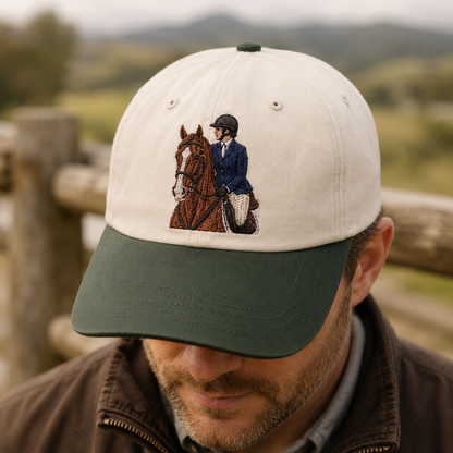 Custom Photo Horse Embroidered Hat  | Gift For Horse Lover Pa99