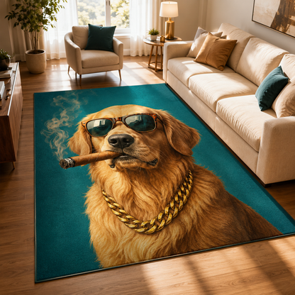 Custom Photo Dog Area Rug | Gift For Dog Lovers