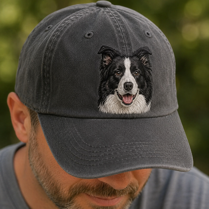 Personalized Pet Face Embroidered Hat, Custom Dog Photo Cap, Gift For Dog Mom THUC99
