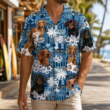 Custom Photo Dog Hawaiian Shirt, Personalized Hawaiian Shirt, Dog Lover Vacation Gift For Dog