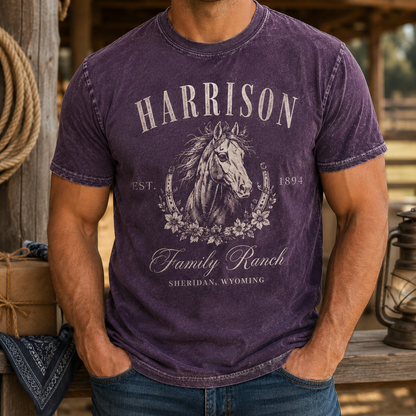 Custom Photo White Horse Wash T-Shirt | Personalized Horse Lover Shirt | Gift For Horse Lovers TOM99