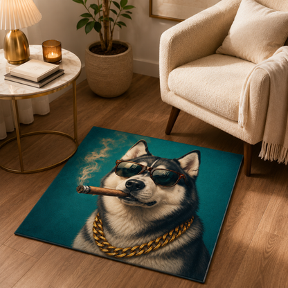 Custom Photo Dog Area Rug | Gift For Dog Lovers