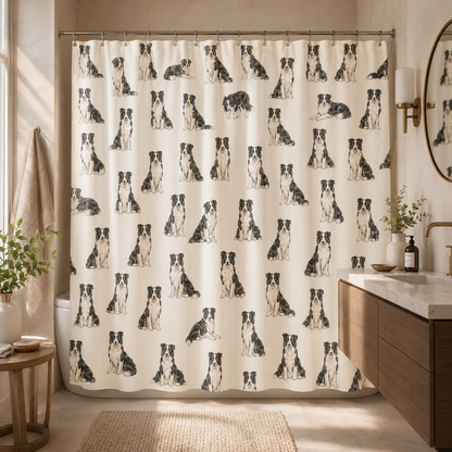 Custom Photo Dog Shower Curtain | Gift For Dog Lovers