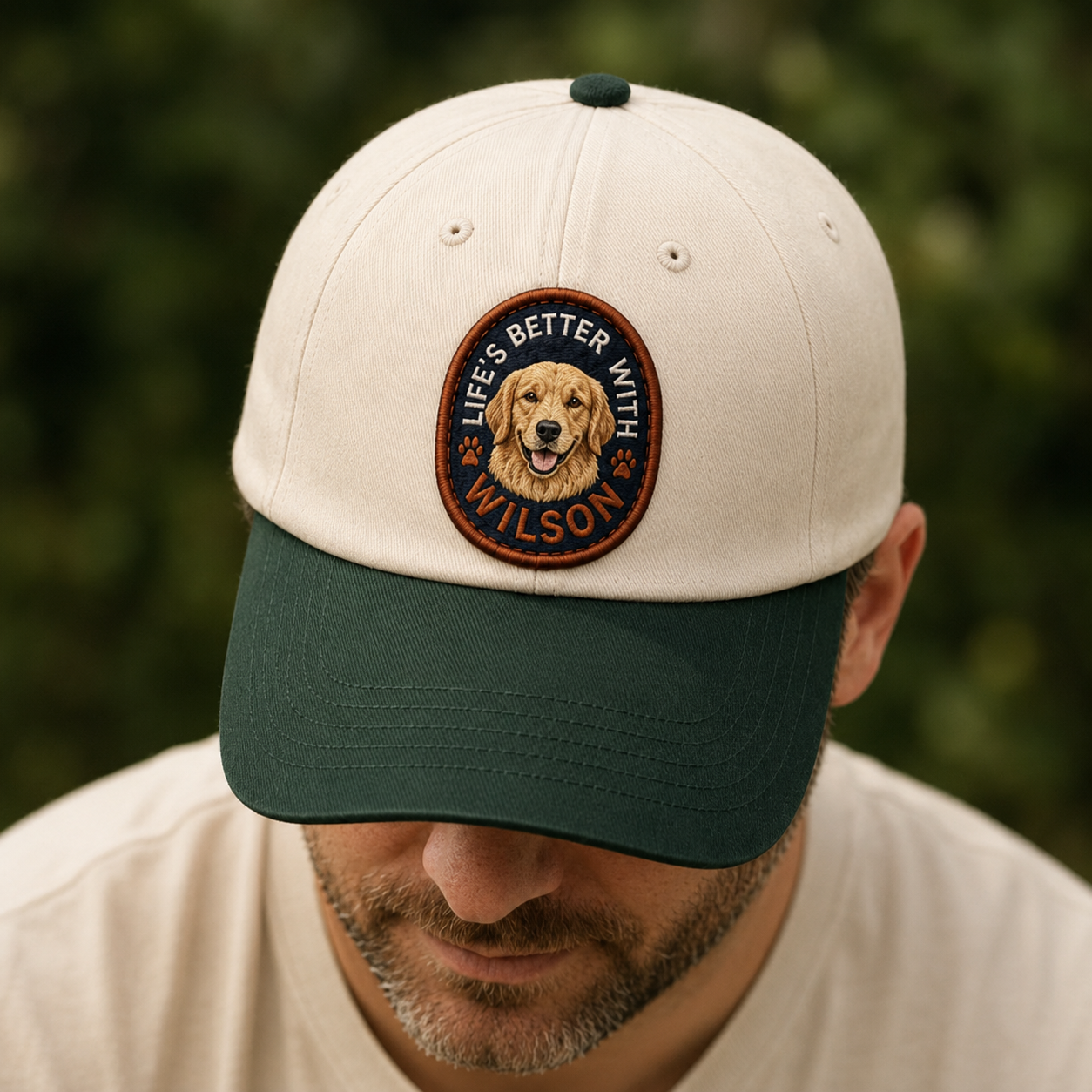 Custom Dog Face Embroidered Hat, Custom Embroidered Pet Portrait Hat | Gift For Dog Lover Pa99