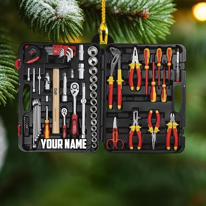 Custom Lineman Tool 2 Christmas Ornament