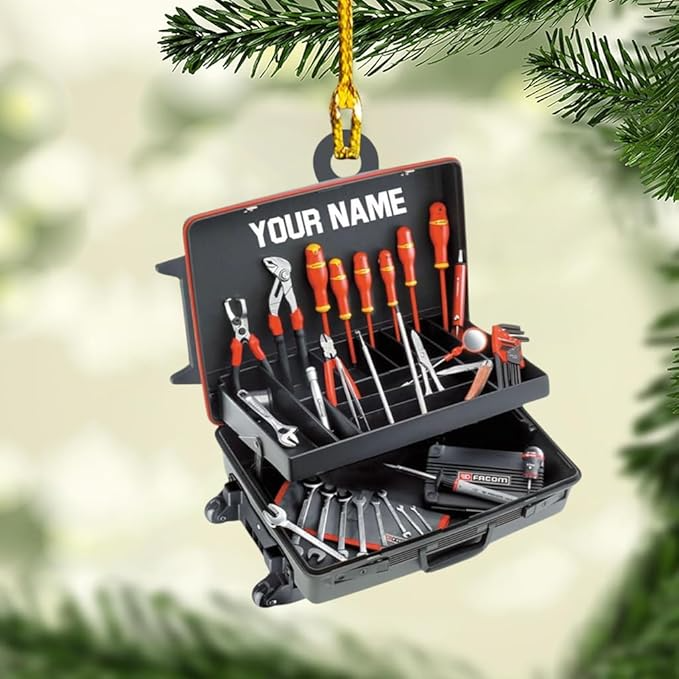 Custom Lineman Tool  Christmas Ornament